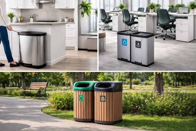 Trash Receptacle Solutions for Homes, Offices, and Public Areas